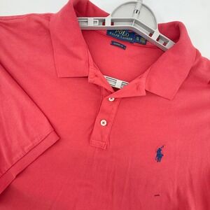 Polo Ralph Lauren Mens XL Classic Fit Coral Red Polo Shirt